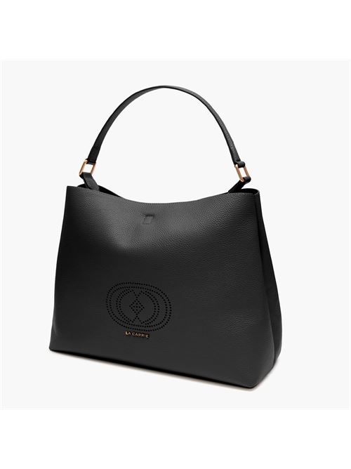 BORSA SHOPPING DRILLED BLACK LA CARRIE | 142P-DB-150 TBLY